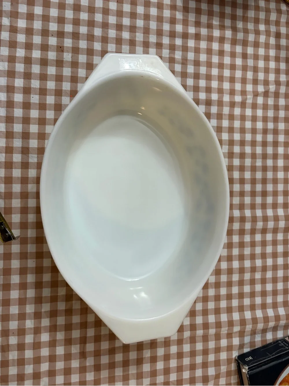 Vintage Pyrex 045 2-1/2 Qt Golden Acorn Oval Casserole Dish Made In USA